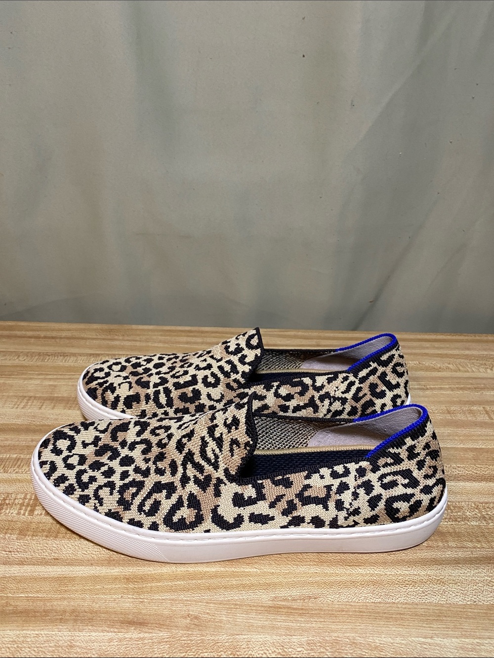 Rothy's The Sneaker Camo Cat leopard Print Slip on comfort shoes Women’s 9